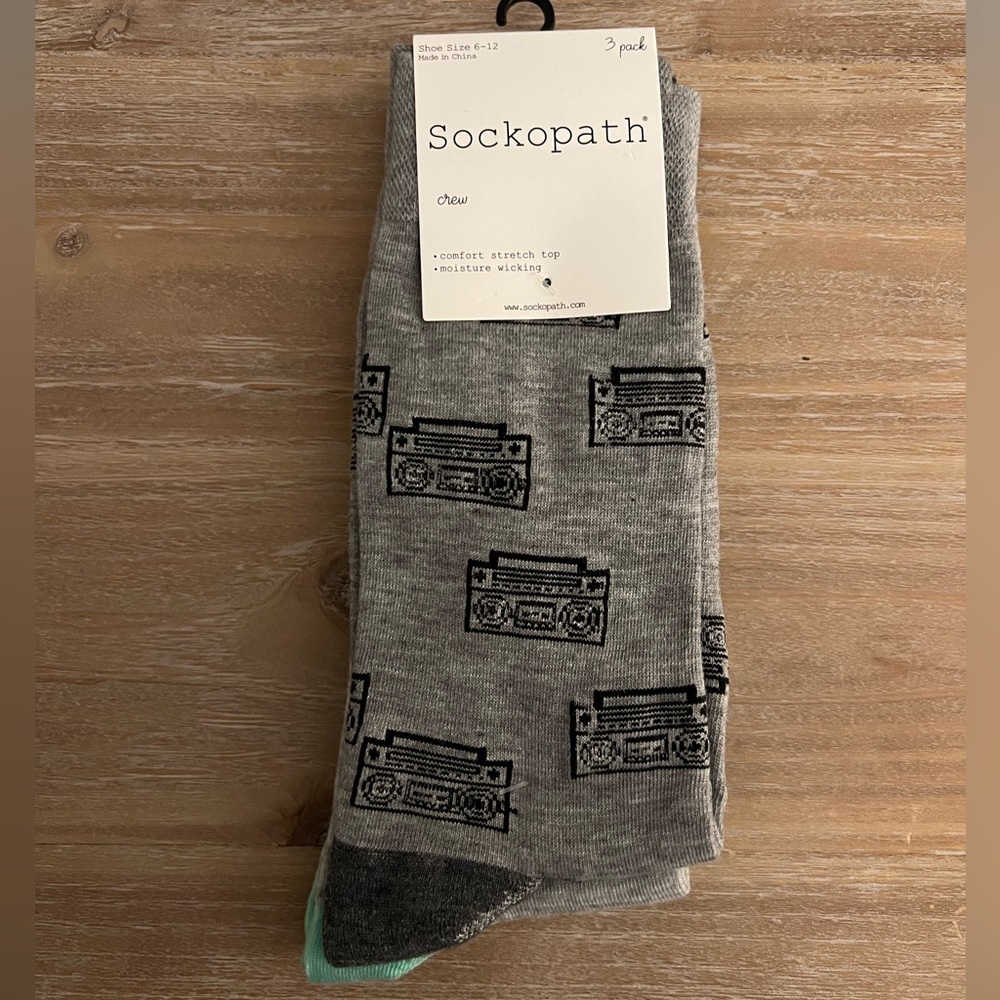 3-Pack of Sockopath Boombox Socks